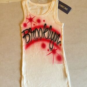 Tank top children’s 7/8 graffiti Brooklyn